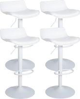 4er Set Barhocker Aveiro Kunstleder - wei�
