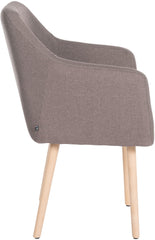 Besucherstuhl Utrecht Stoff natura - taupe
