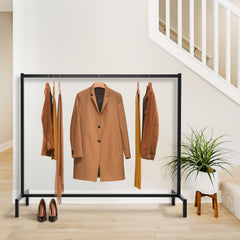 Kleiderständer Melva 150x38x120 - schwarz