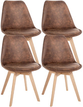 4er Set Stuhl Linares Vintage - braun