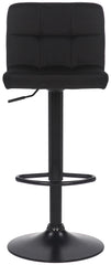 4er Set Barhocker Feni Samt - schwarz