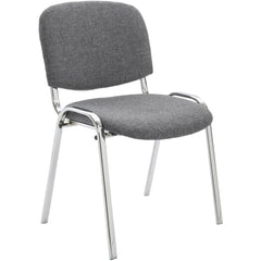 Besucherstuhl Ken C Stoff - grau