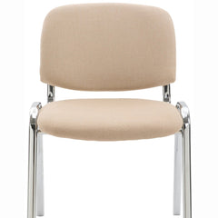 Besucherstuhl Ken C Stoff - creme