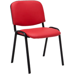 Besucherstuhl Ken Kunstleder - rot