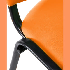 Besucherstuhl Ken Kunstleder - orange