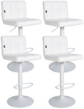 4er Set Barhocker Feni Kunstleder wei� - wei�