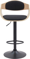 2er Set Barhocker Kingston B Stoff - natura/schwarz