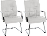 2er Set Besucherstühle Sievert - weiß