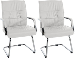 2er Set Besucherstühle Sievert - weiß