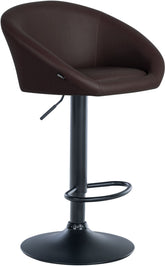 Barhocker Davie Kunstleder schwarz - braun