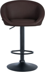Barhocker Davie Kunstleder schwarz - braun