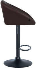 Barhocker Davie Kunstleder schwarz - braun