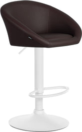 Barhocker Davie Kunstleder wei� - braun