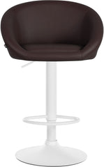 Barhocker Davie Kunstleder wei� - braun