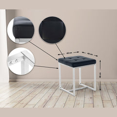 Sitzhocker Barci - schwarz - InfinityMarket