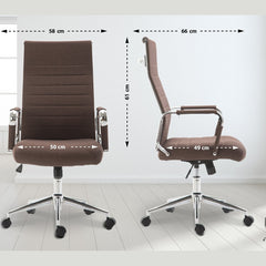 Bürostuhl Kolumbus Stoff - braun