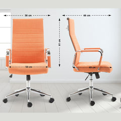 Bürostuhl Kolumbus Stoff - orange