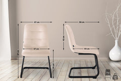 Esszimmerstuhl Vermont Samt - creme