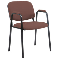 Besucherstuhl Ken PRO Stoff - braun