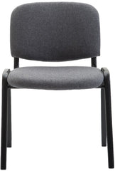 Besucherstuhl Ken V2 Stoff - grau