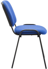Besucherstuhl Ken V2 Stoff - blau