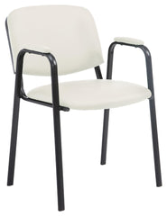 Besucherstuhl Ken PRO Kunstleder - creme