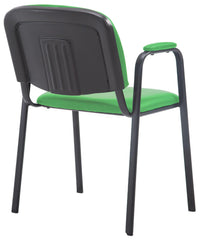 Besucherstuhl Ken PRO Kunstleder - grün
