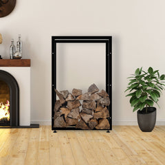 Kaminholzständer Keri V2 25x80x125 - schwarz