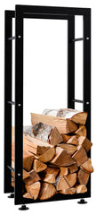 Kaminholzständer Keri V2 25x40x100 - schwarz