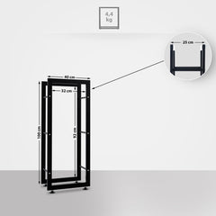 Kaminholzständer Keri V2 25x40x100 - schwarz