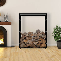 Kaminholzständer Keri V2 25x100x125 - schwarz