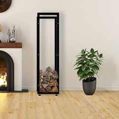 Kaminholzständer Keri V2 25x40x150 - schwarz