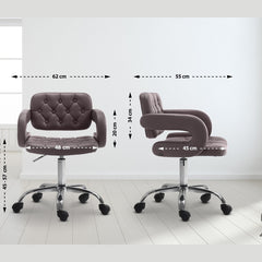 Arbeitshocker Dublin Kunstleder - braun