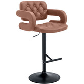 Barhocker Dublin schwarz - cognac