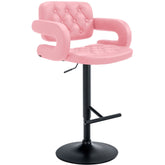 Barhocker Dublin schwarz - pink