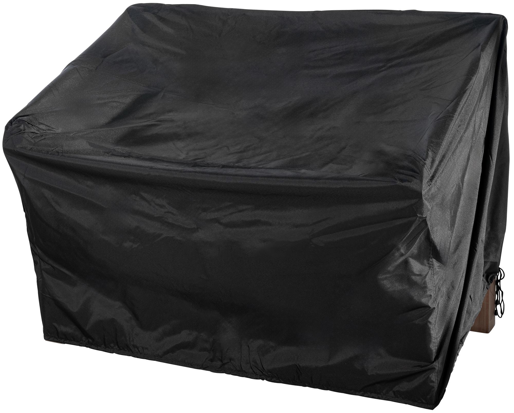 Copertura nera per panchina da giardino da 120 cm di Dropshipping-Europe, ideale per proteggere i mobili esterni.
