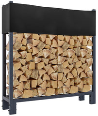 Kaminholzst�nder + Abdeckplane Martin 25x110x115 cm - anthrazit