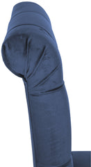 2er Set Esszimmerstühle Lisburn Samt - blau
