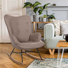 Stuhl Sanka Stoff - taupe