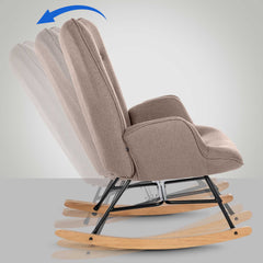 Stuhl Sanka Stoff - taupe