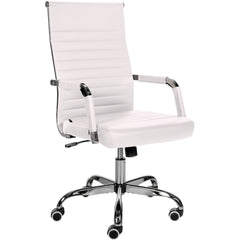 Bürostuhl Amadora Kunstleder - weiß
