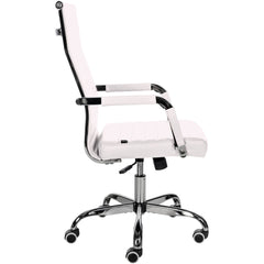 Bürostuhl Amadora Kunstleder - weiß