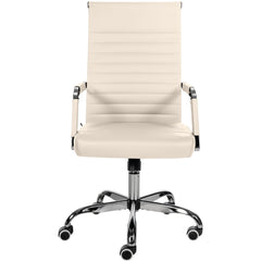 Bürostuhl Amadora Kunstleder - creme