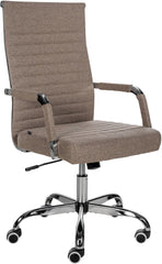 Bürostuhl Amadora Stoff - taupe