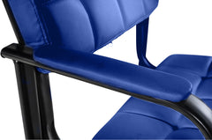 Besucherstuhl Canada B Kunstleder - blau