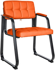 Besucherstuhl Canada B Kunstleder - orange
