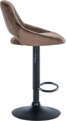 2er Set Barhocker Milet Samt B - braun