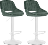 2er Set Barhocker Milet Samt W - gr�n
