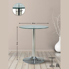 Glastisch 70 cm - klarglas - InfinityMarket