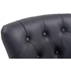 Barhocker Lakewood Echtleder, Antik-hell - schwarz - InfinityMarket